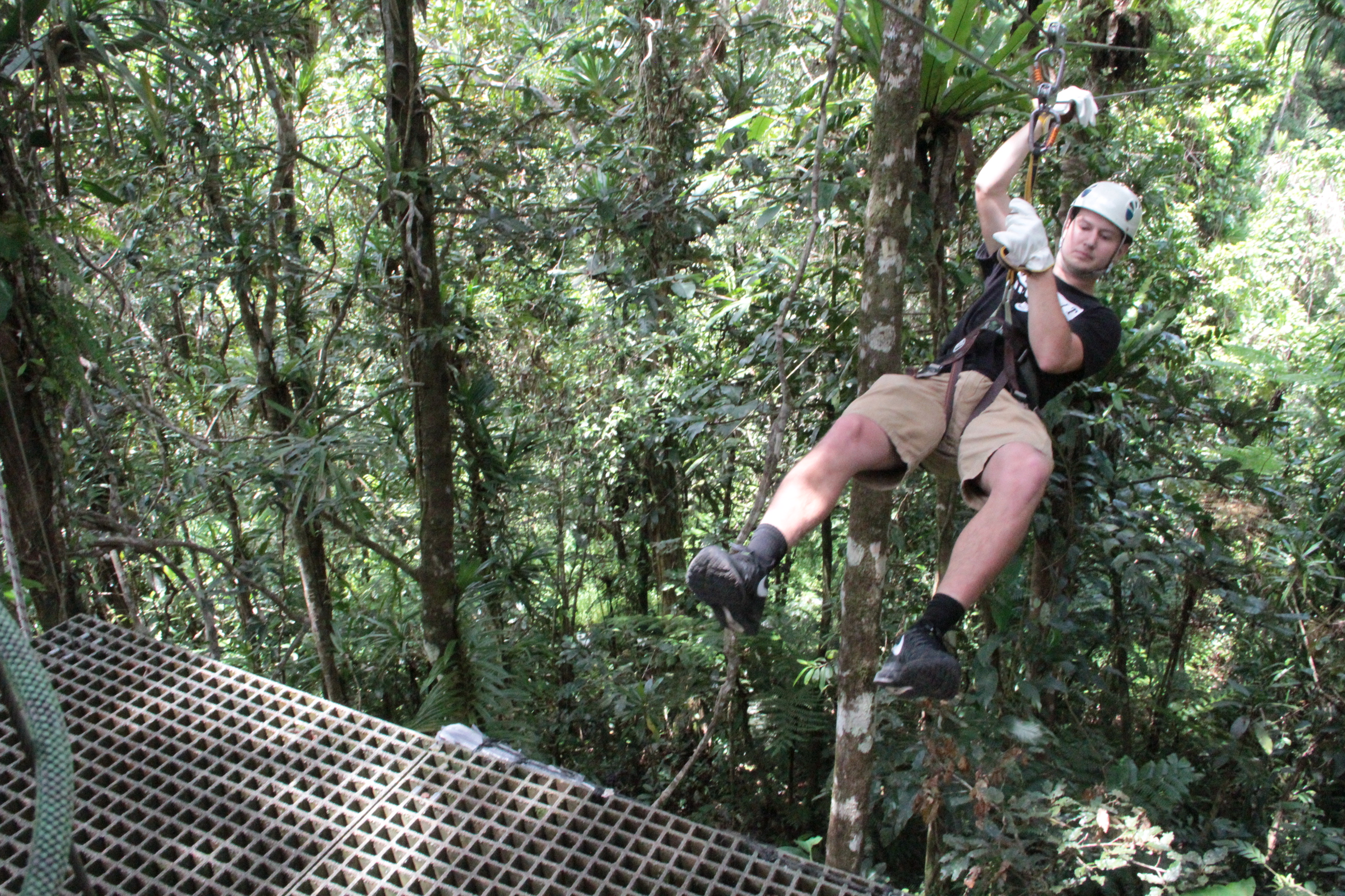 Michael Brummer ziplining