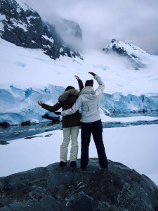 “Sisters in the Antarctic” by Madeline Houser, traveling on the Antarctica Sustainability program in 2015, from The Ohio State University