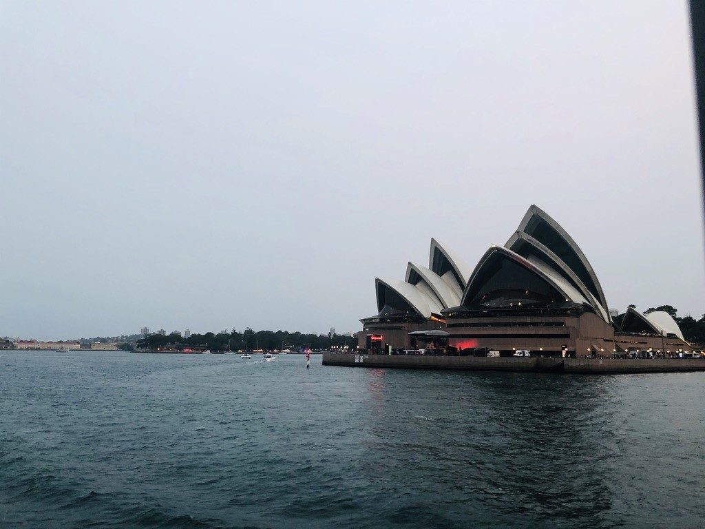 View of Sydney Opera House from the ferry