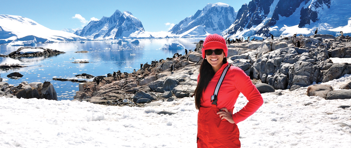 Study abroad in Antarctica penguins
